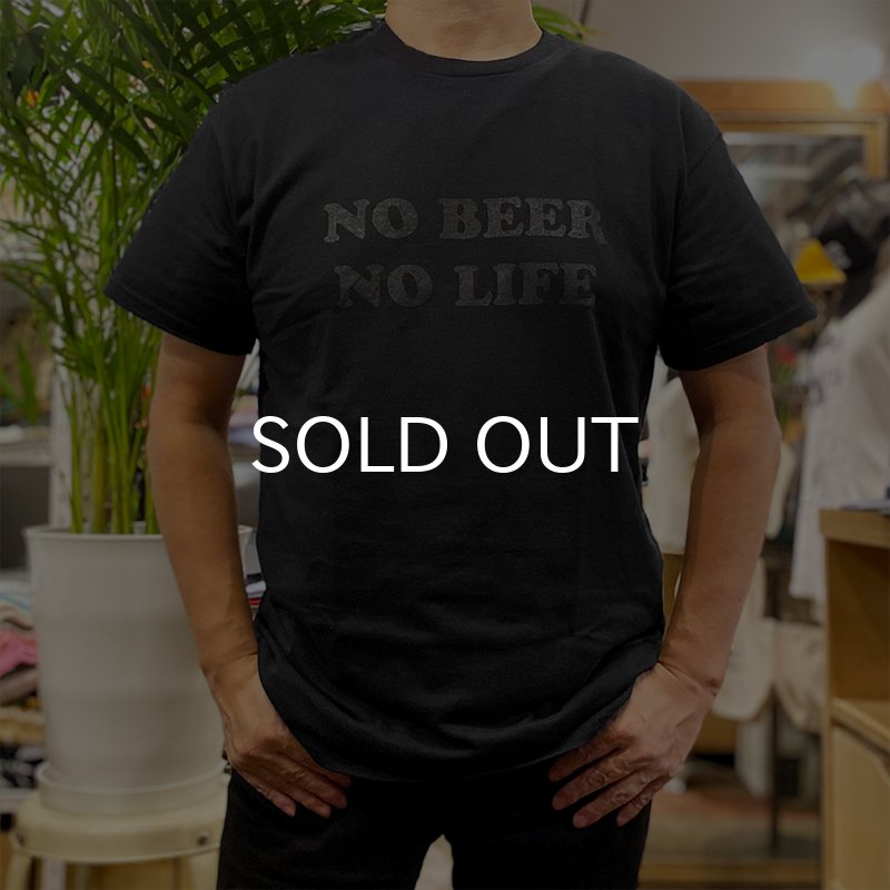 画像4: NO BEER NO LIFE Tシャツ (BLACK/BLACK) (4)