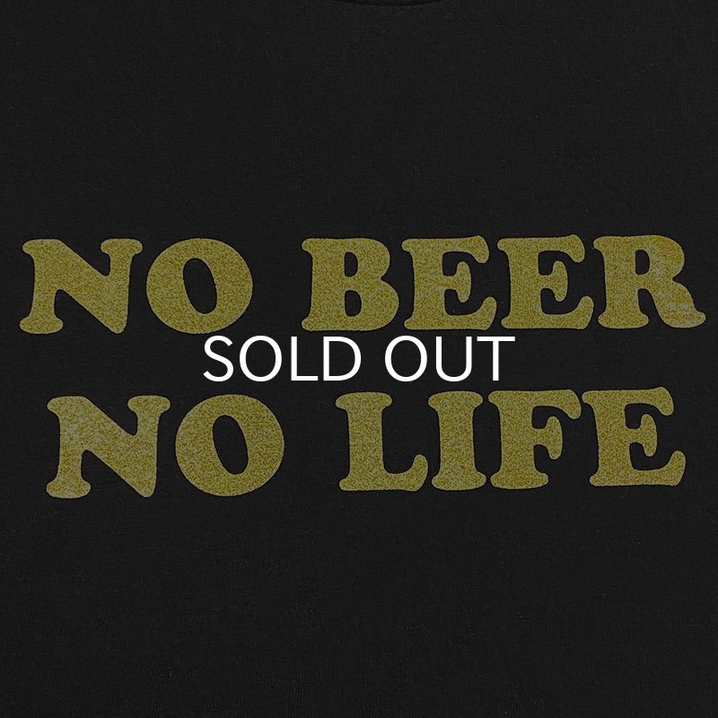 画像2: NO BEER NO LIFE Tシャツ (BLACK/GOLD) (2)