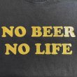 画像2: NO BEER NO LIFE Tシャツ (BLACK/GOLD) (2)
