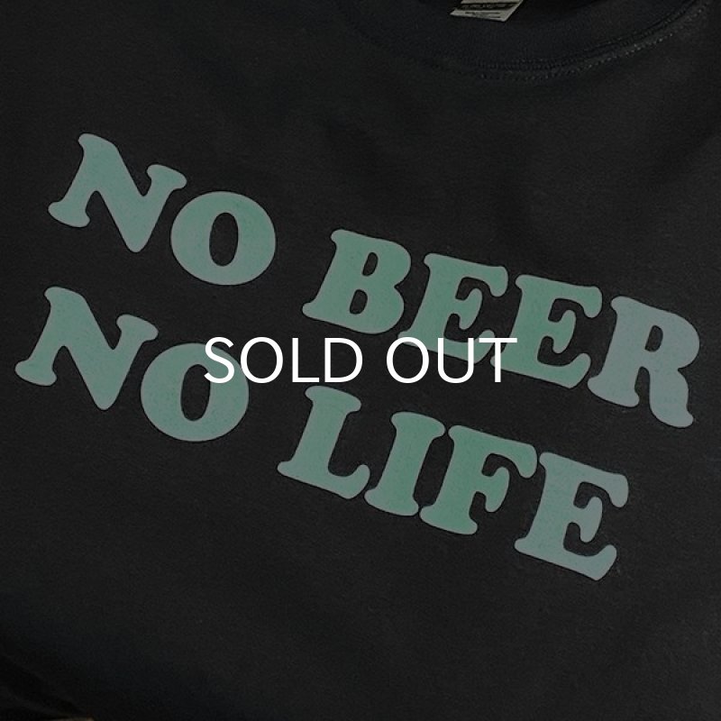 画像2: NO BEER NO LIFE Tシャツ (BLACK/PASTEL GREEN) (2)