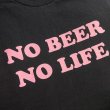 画像2: NO BEER NO LIFE Tシャツ (BLACK/PINK) (2)