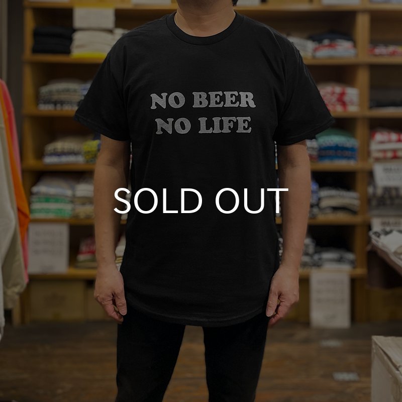 画像2: NO BEER NO LIFE Tシャツ (BLACK/SILVER) (2)