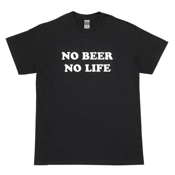 画像1: NO BEER NO LIFE Tシャツ (BLACK) (1)
