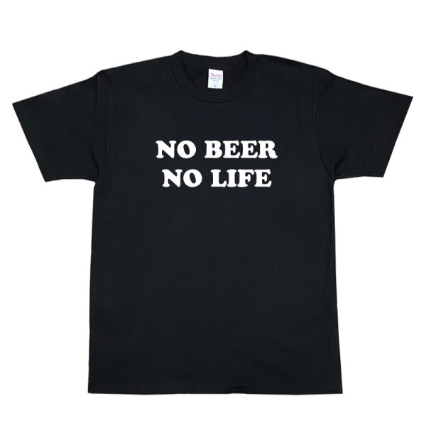 画像1: NO BEER NO LIFE Tシャツ (BLACK) (1)