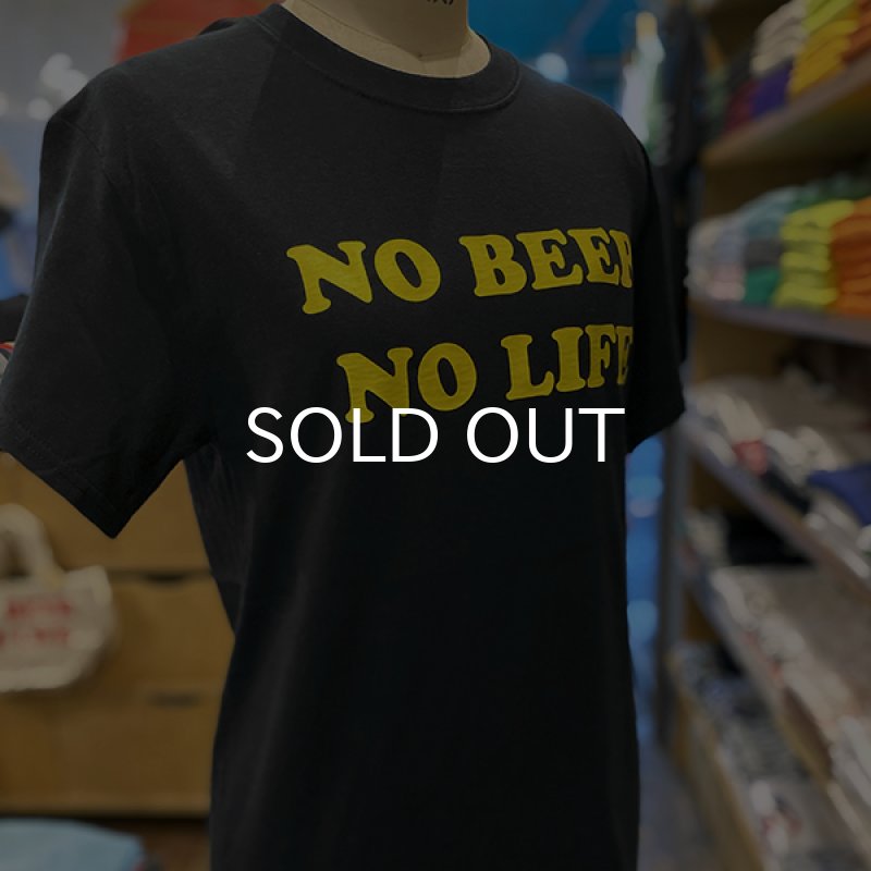画像2: NO BEER NO LIFE Tシャツ (BLACK/YELLOW) (2)