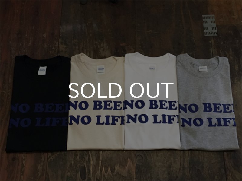 画像2: NO BEER NO LIFE Tシャツ (NATURAL/BLUE) (2)