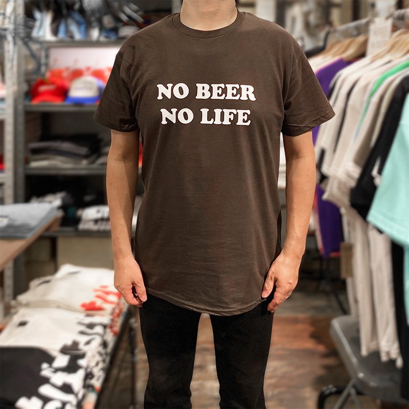 画像4: NO BEER NO LIFE Tシャツ (DARK BROWN) (4)