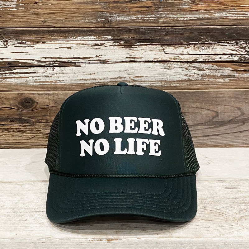 画像2: NO BEER NO LIFE TRUCKER CAP (DARK GREEN)  (2)