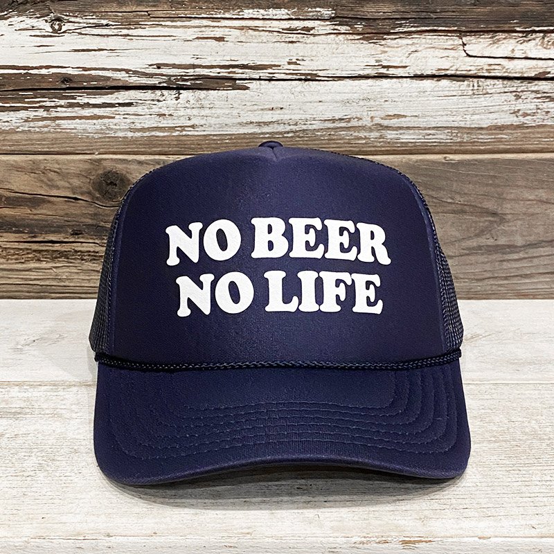 画像2: NO BEER NO LIFE TRUCKER CAP (NAVY)  (2)