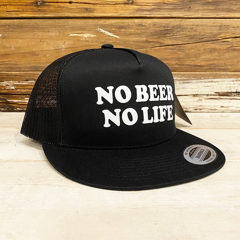 画像1: NO BEER NO LIFE TRUCKER CAP (BLACK) (1)