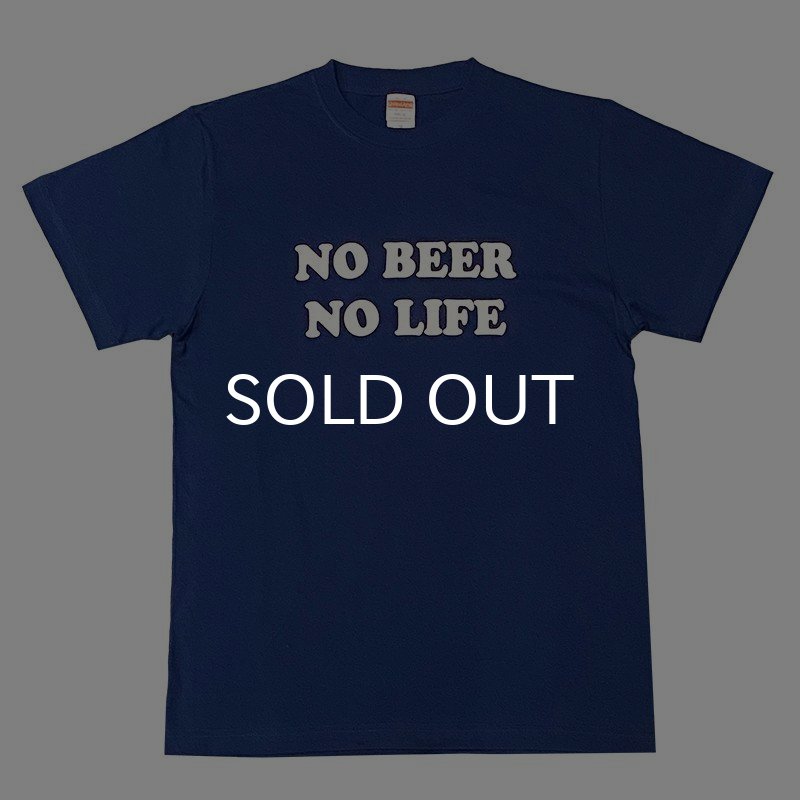 画像1: NO BEER NO LIFE Tシャツ (CLASSIC BLUE) (1)