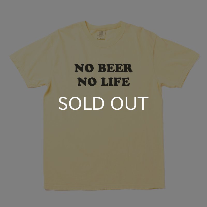 画像1: NO BEER NO LIFE Tシャツ (BUTTER) (1)