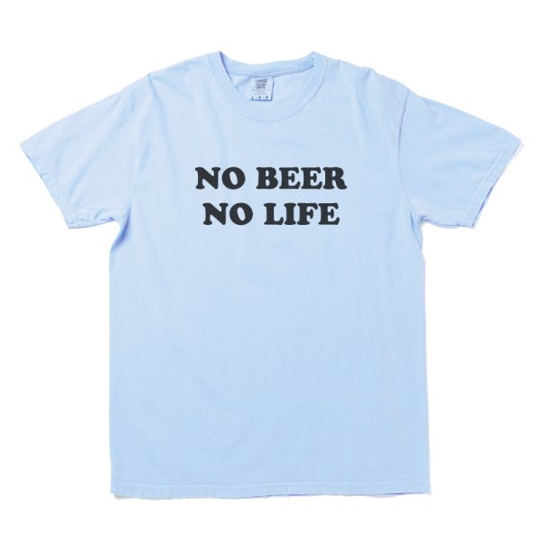 画像1: NO BEER NO LIFE Tシャツ (CHAMBRAY) (1)