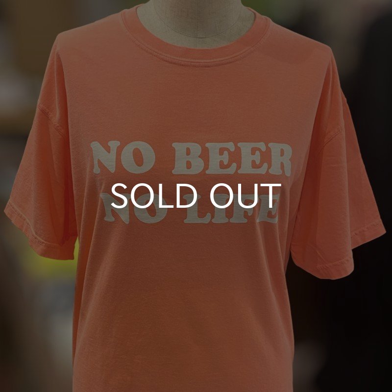 画像2: NO BEER NO LIFE Tシャツ (NEON RED ORANGE) (2)