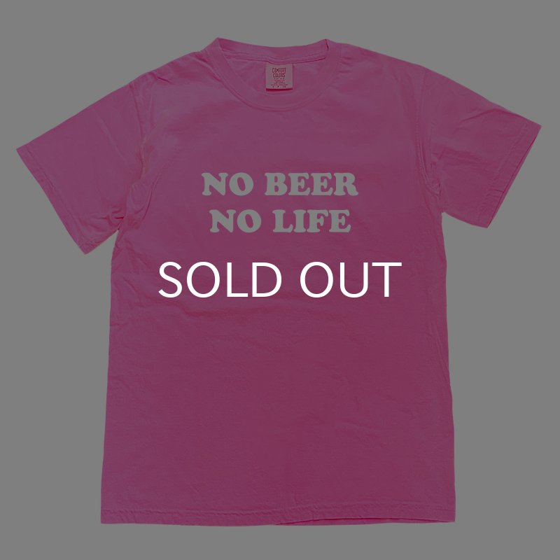画像1: NO BEER NO LIFE Tシャツ (NEON PINK) (1)