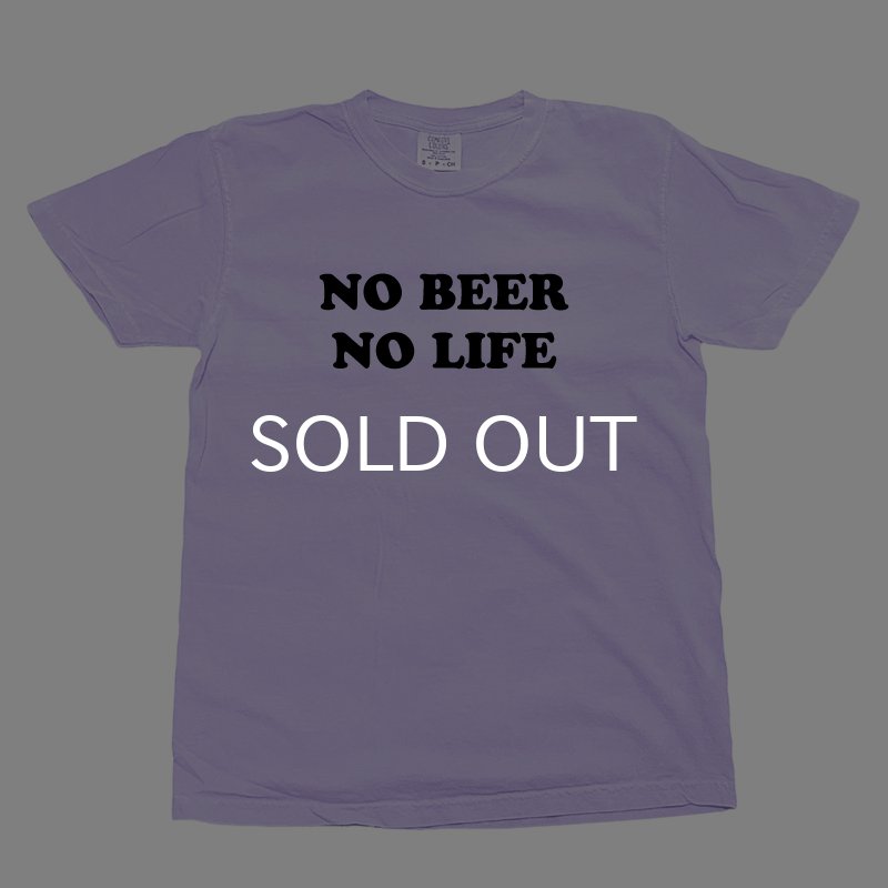 画像1: NO BEER NO LIFE Tシャツ (ORCHID) (1)