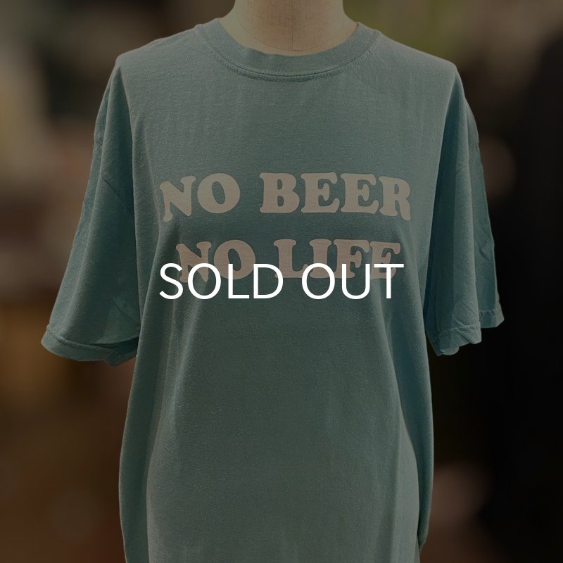 画像2: NO BEER NO LIFE Tシャツ (SEAFOAM) (2)