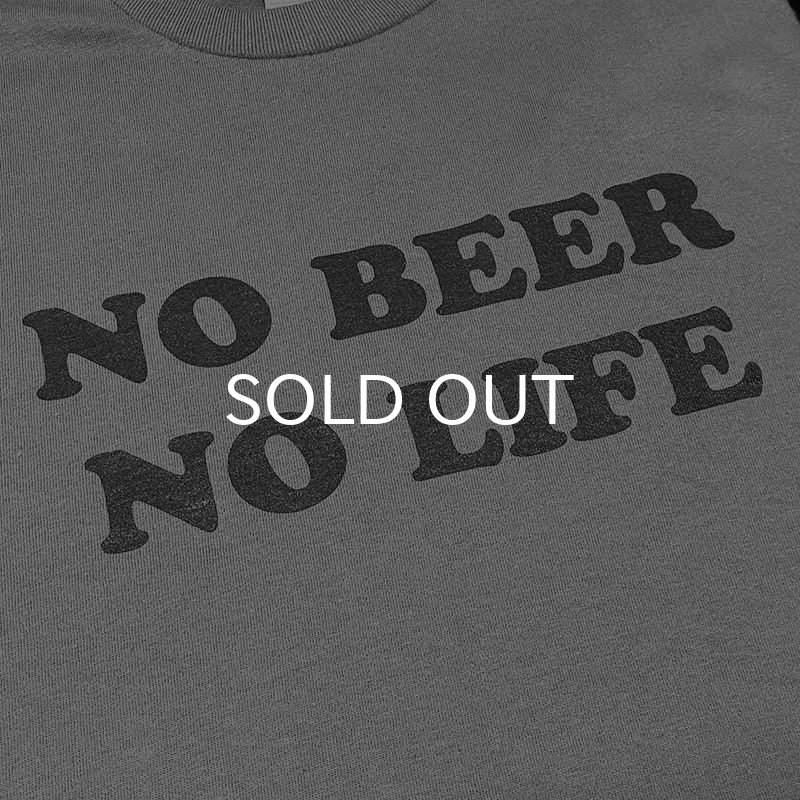 画像2: NO BEER NO LIFE Tシャツ (CHARCOAL/BLACK) (2)