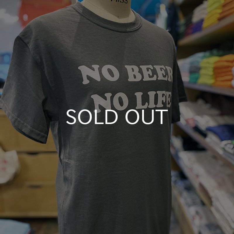 画像2: NO BEER NO LIFE Tシャツ (CHARCOAL) (2)