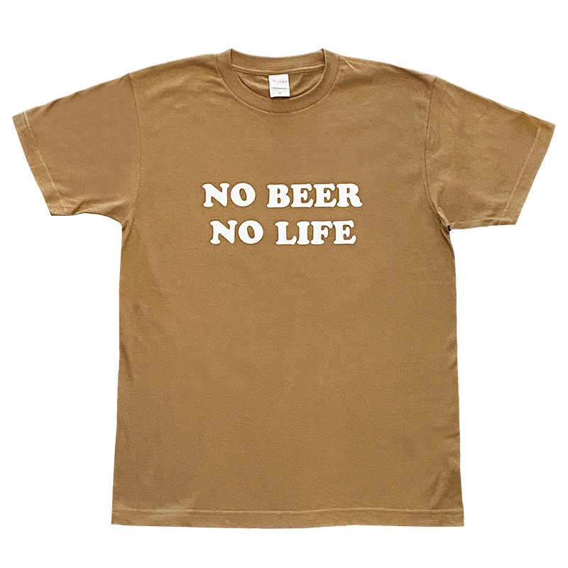 画像1: NO BEER NO LIFE Tシャツ (COYOTE) (1)