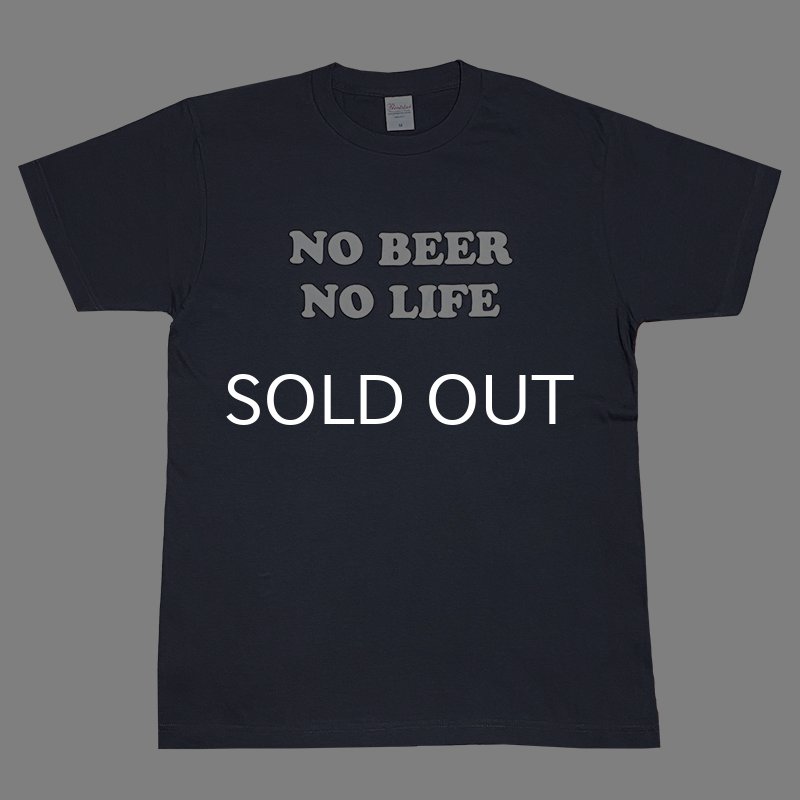 画像1: NO BEER NO LIFE Tシャツ (DENIM) (1)