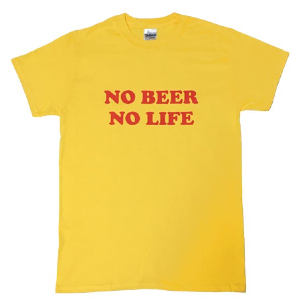画像1: NO BEER NO LIFE Tシャツ (DAISY/RED) (1)