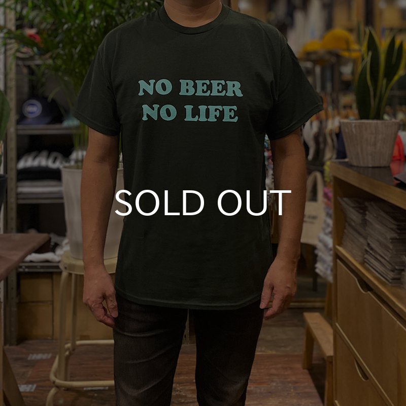 画像3: NO BEER NO LIFE Tシャツ (FOREST GREEN/MINT GREEN) (3)