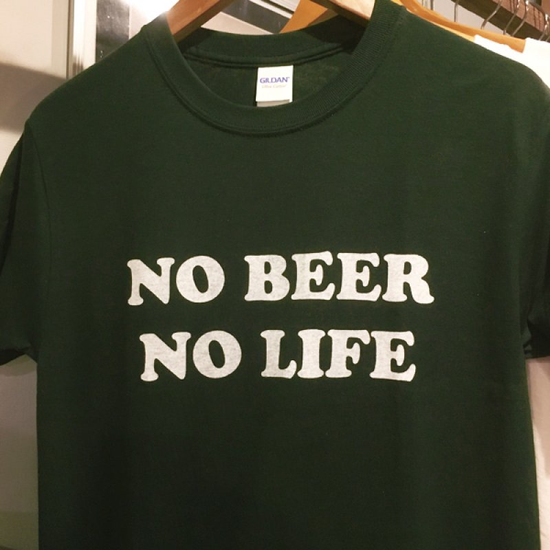 画像2: NO BEER NO LIFE Tシャツ (FOREST GREEN) (2)