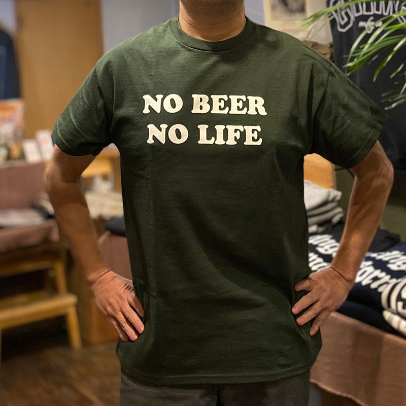 画像4: NO BEER NO LIFE Tシャツ (FOREST GREEN) (4)