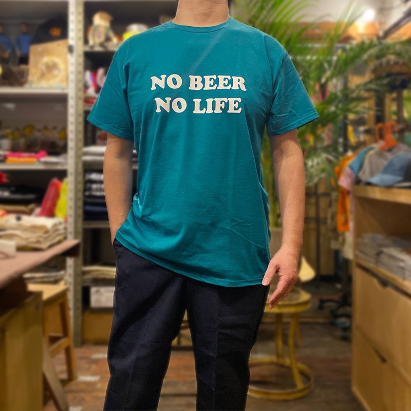 画像3: 【SALE】NO BEER NO LIFE Tシャツ (GALAPAGOS BLUE) (3)