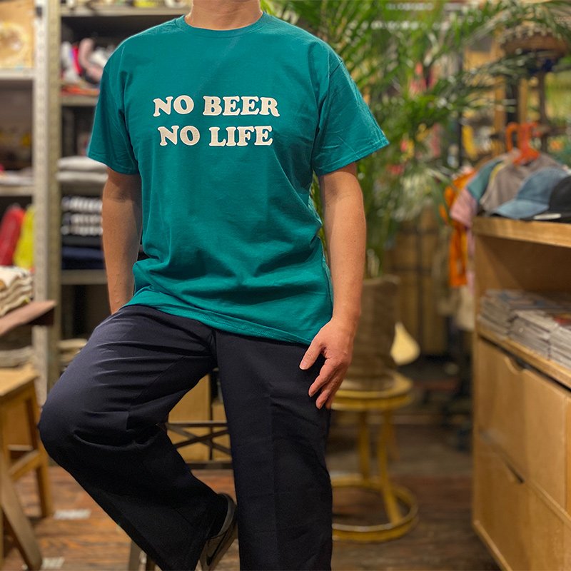 画像2: 【SALE】NO BEER NO LIFE Tシャツ (GALAPAGOS BLUE) (2)