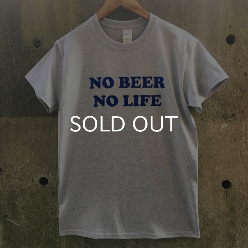 画像3: NO BEER NO LIFE Tシャツ (GREY/BLUE) (3)