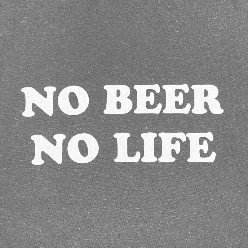 画像2: NO BEER NO LIFE Tシャツ (HAZY BLACK) (2)