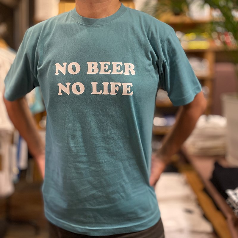 画像4: NO BEER NO LIFE Tシャツ (HAZY GREEN) (4)
