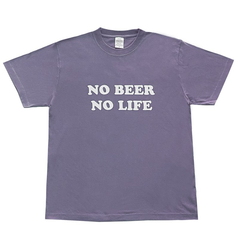 画像1: NO BEER NO LIFE Tシャツ (HAZY PURPLE) (1)