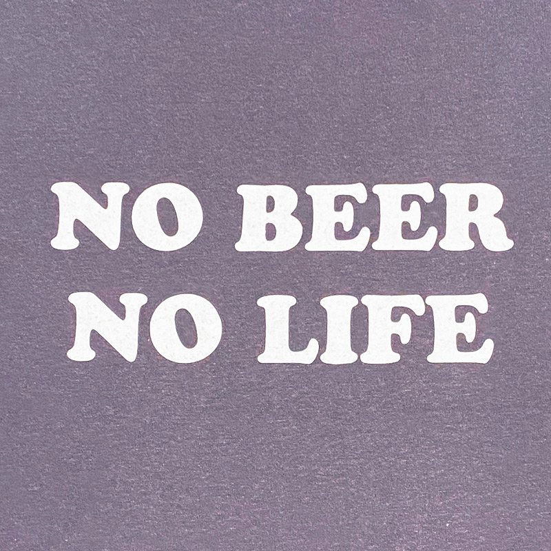 画像2: NO BEER NO LIFE Tシャツ (HAZY PURPLE) (2)
