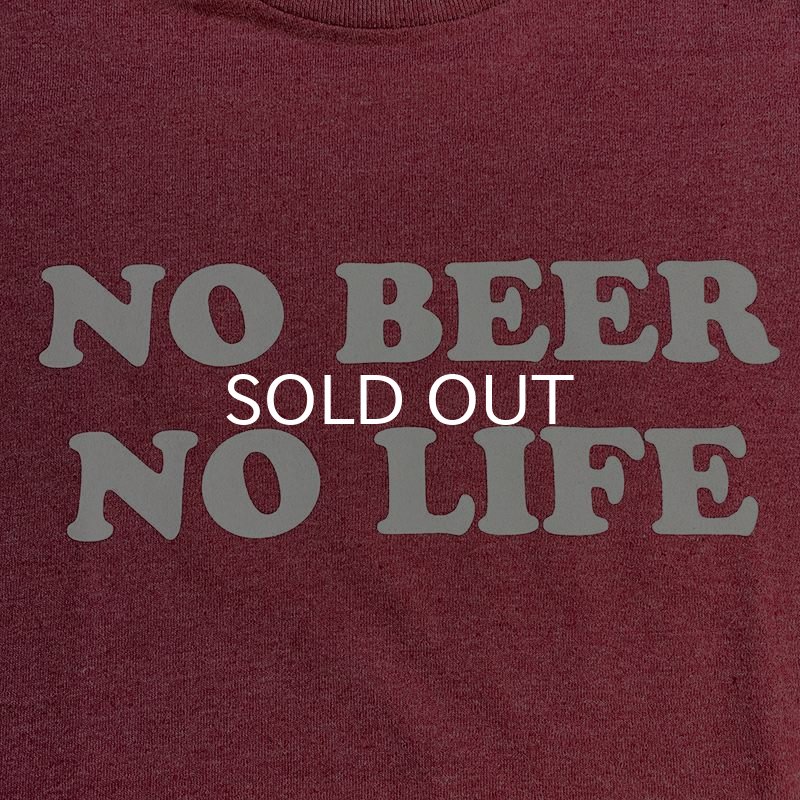 画像3: NO BEER NO LIFE Tシャツ (HEATHER CARDINAL) (3)
