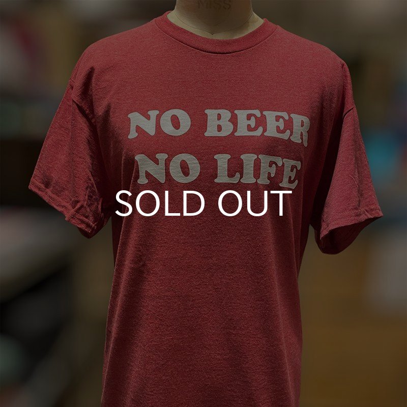 画像5: NO BEER NO LIFE Tシャツ (HEATHER CARDINAL) (5)