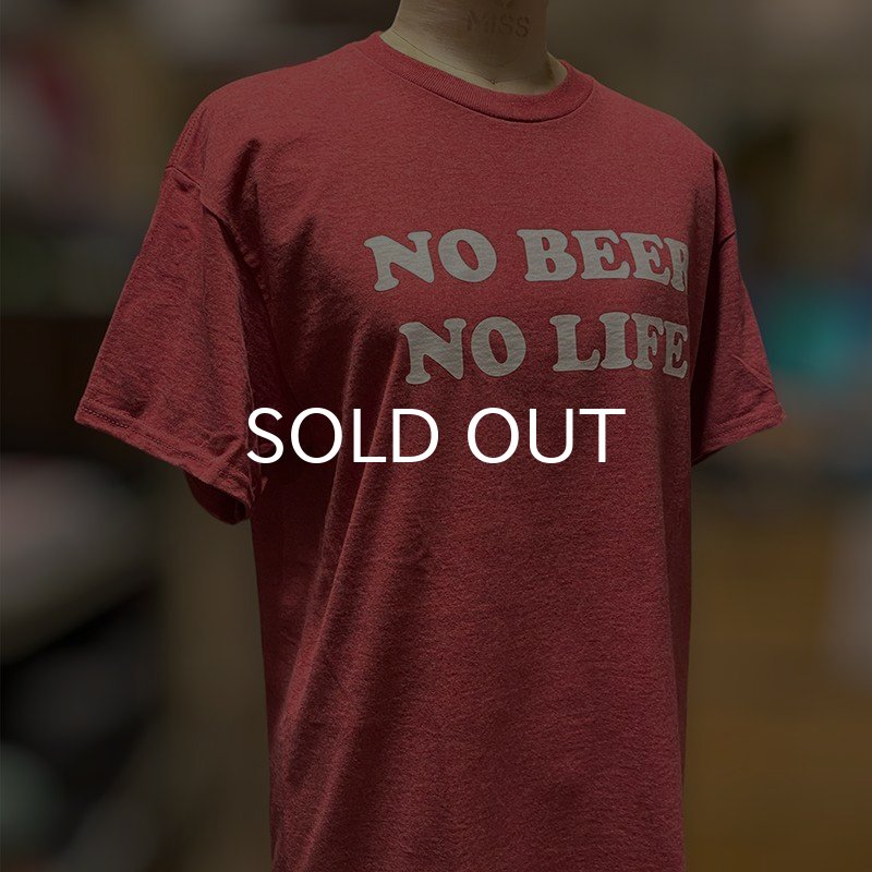 画像6: NO BEER NO LIFE Tシャツ (HEATHER CARDINAL) (6)