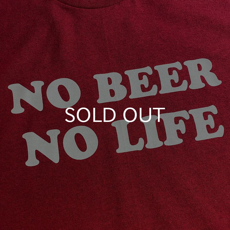 画像3: 【SALE】NO BEER NO LIFE Tシャツ (ANTIQUE CHERRY RED) (3)