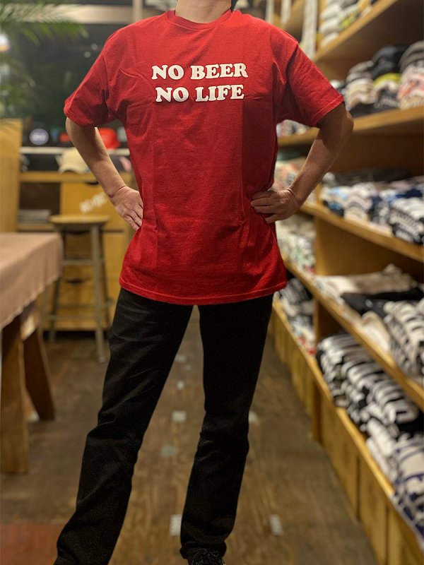 画像5: 【SALE】NO BEER NO LIFE Tシャツ (ANTIQUE CHERRY RED) (5)