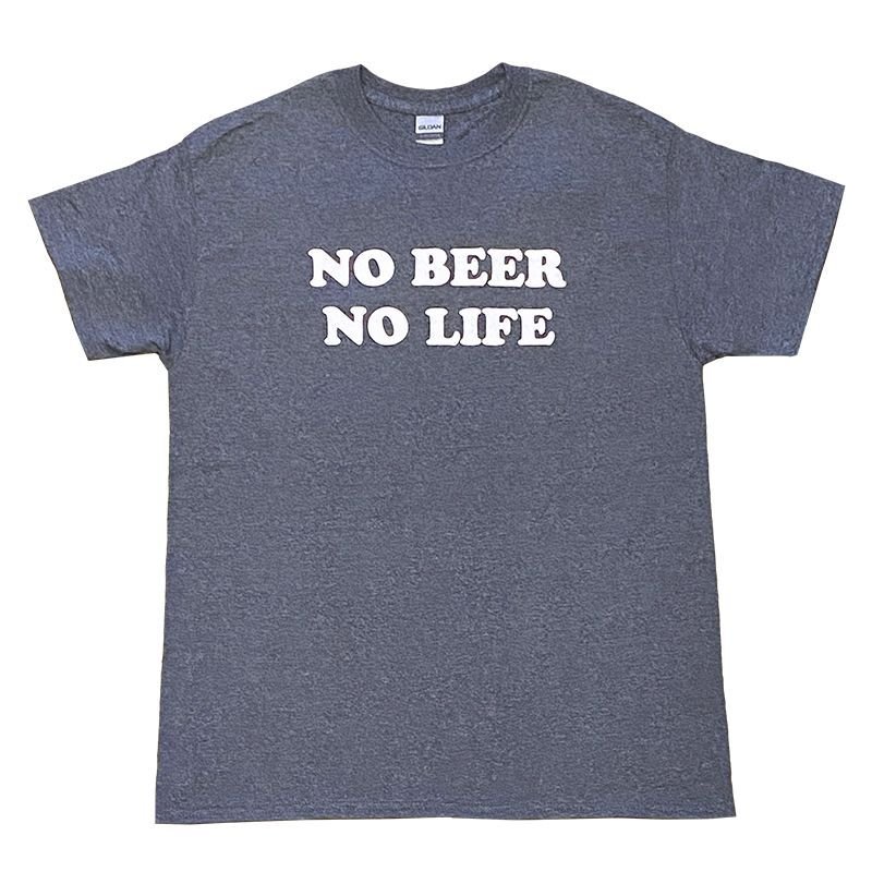 画像1: NO BEER NO LIFE Tシャツ (HEATHER NAVY) (1)