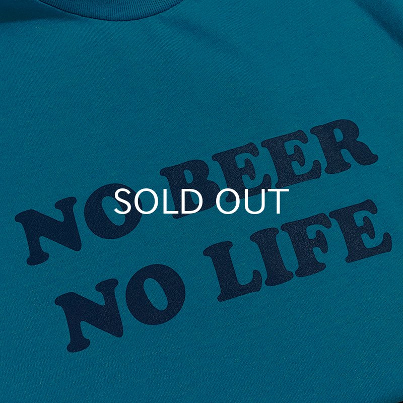 画像2: NO BEER NO LIFE Tシャツ (HEATHER SAPPHIRE/NAVY) (2)