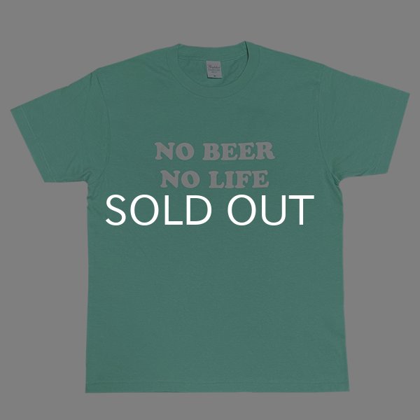 画像1: NO BEER NO LIFE Tシャツ (ICE GREEN) (1)