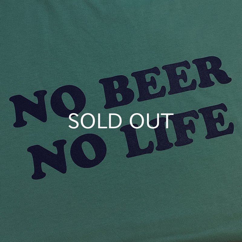 画像2: NO BEER NO LIFE Tシャツ (ICE GREEN/NAVY) (2)