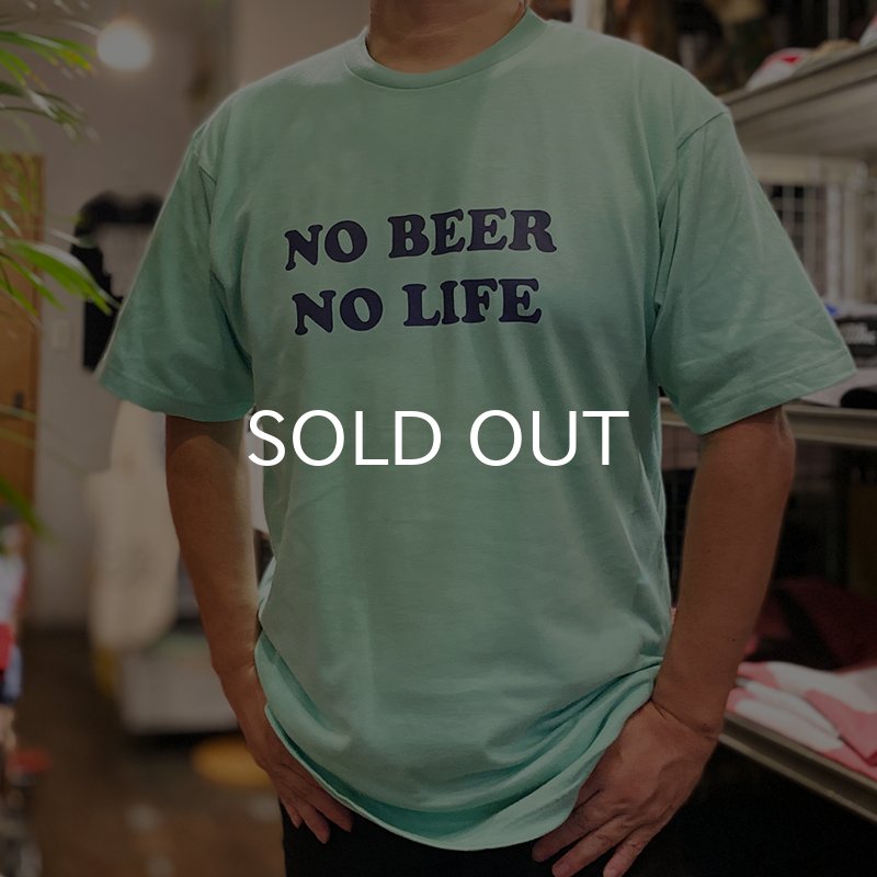 画像3: NO BEER NO LIFE Tシャツ (ICE GREEN/NAVY) (3)