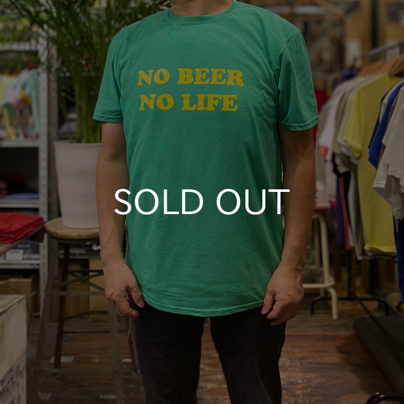 画像4: NO BEER NO LIFE Tシャツ (HEATHER IRISH/YELLOW) (4)