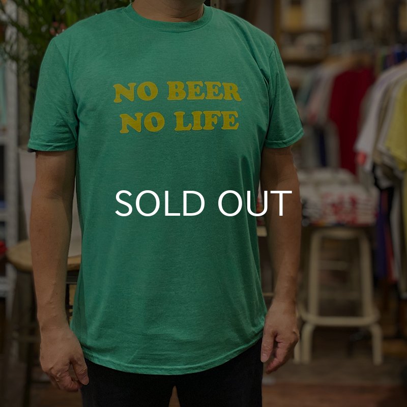 画像5: NO BEER NO LIFE Tシャツ (HEATHER IRISH/YELLOW) (5)