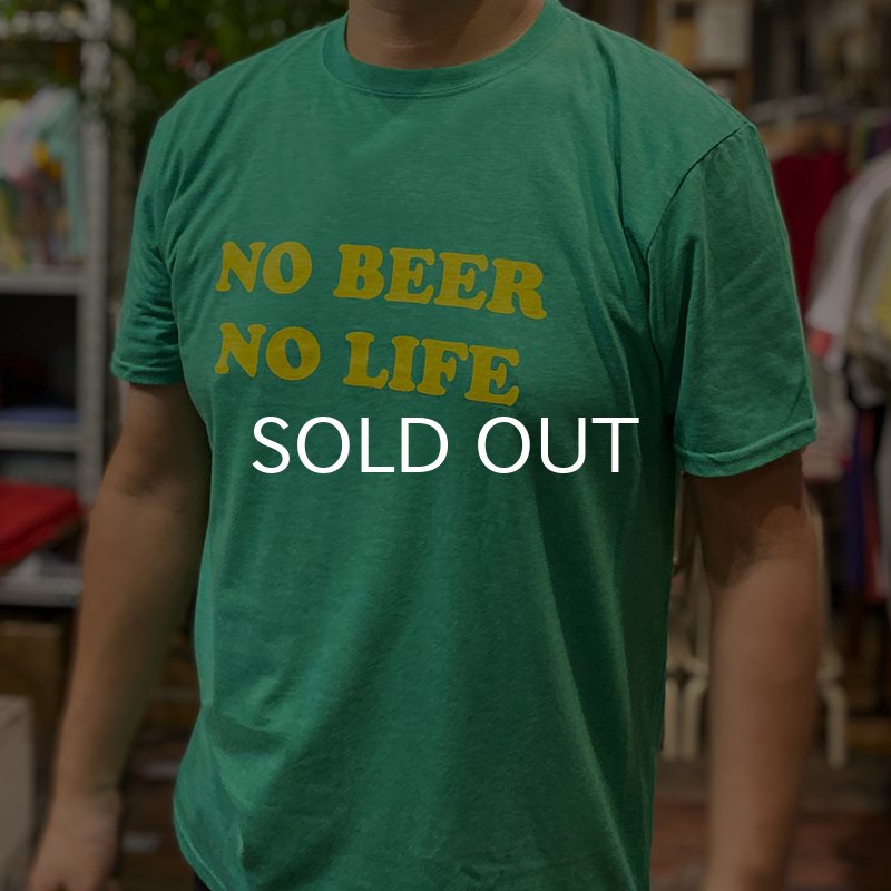 画像6: NO BEER NO LIFE Tシャツ (HEATHER IRISH/YELLOW) (6)