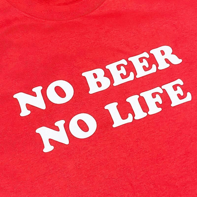 画像2: 【SALE】NO BEER NO LIFE Tシャツ (ITALIAN RED) (2)
